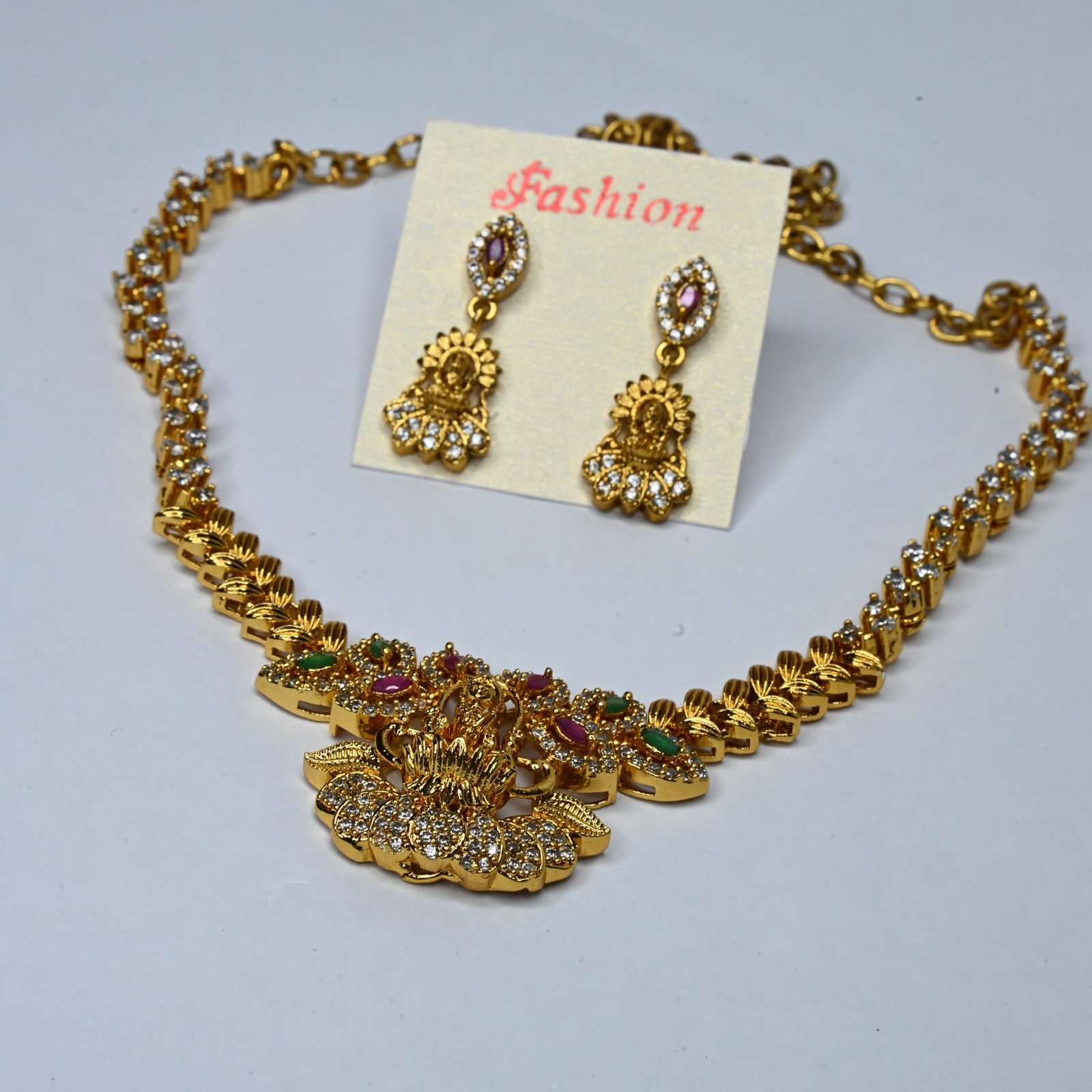 Flower Laxmi Neckset