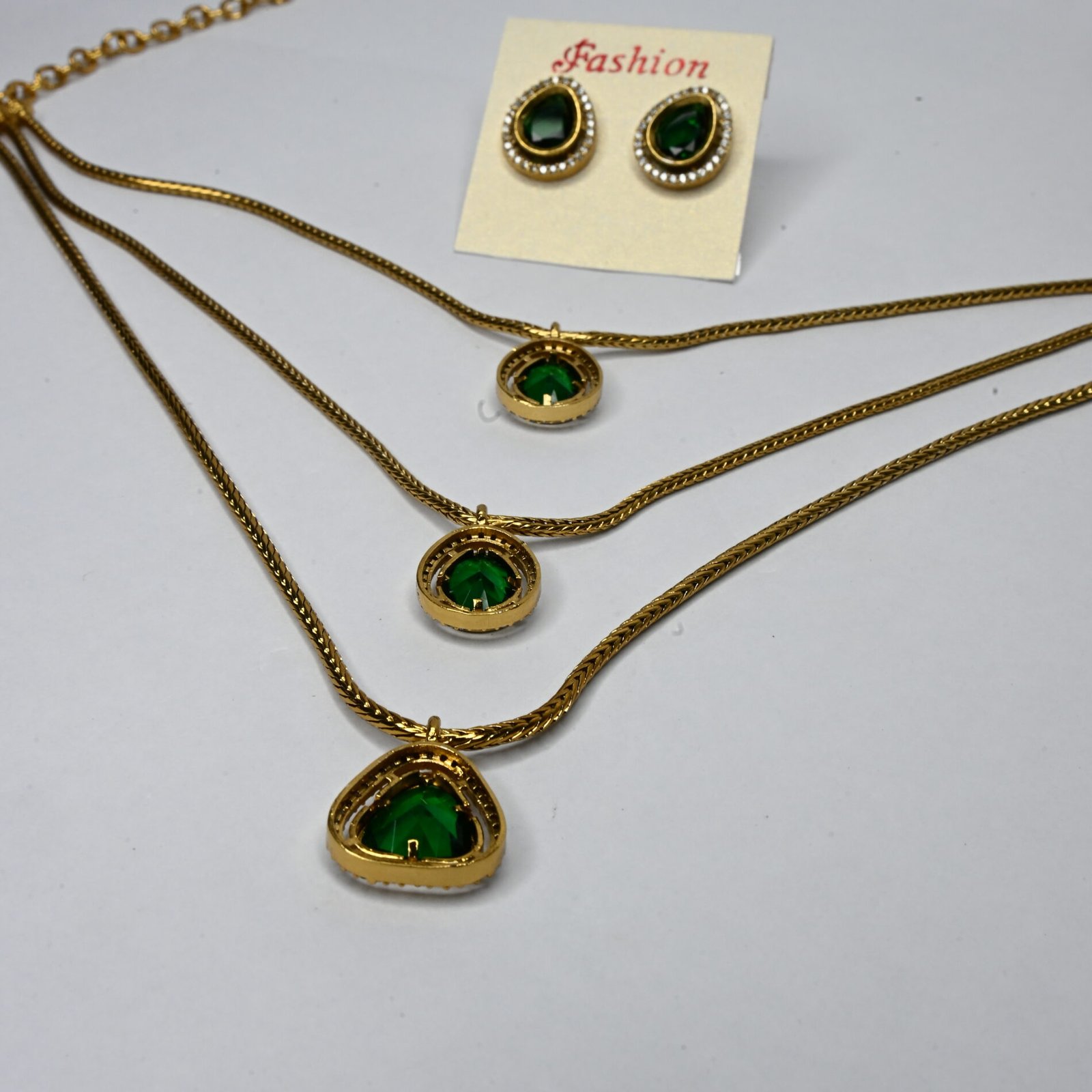 3 Layer Green stone Long Haram