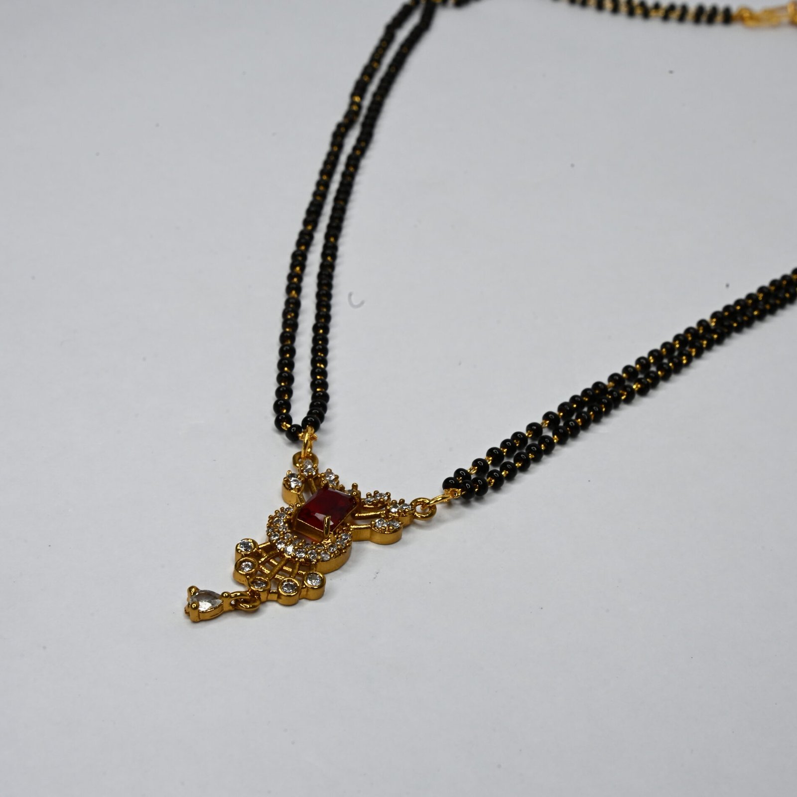 Black Beads Chain with Locket