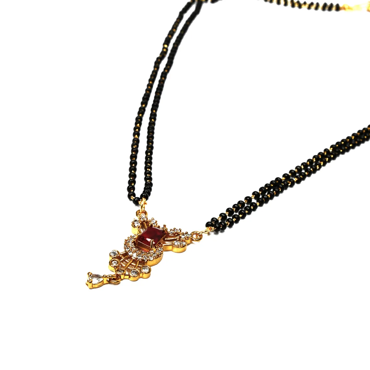 Black Beads Chain with Locket