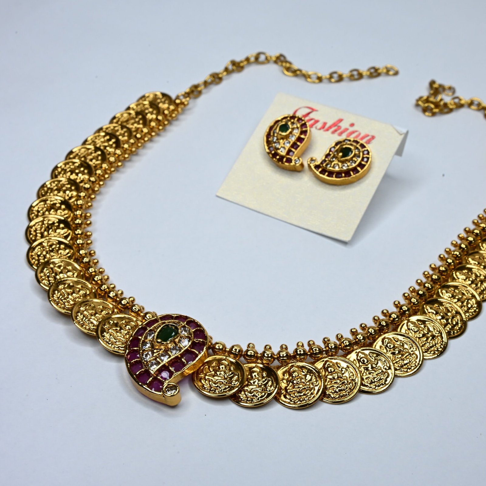 Beautiful Mango Kasu Neckalce