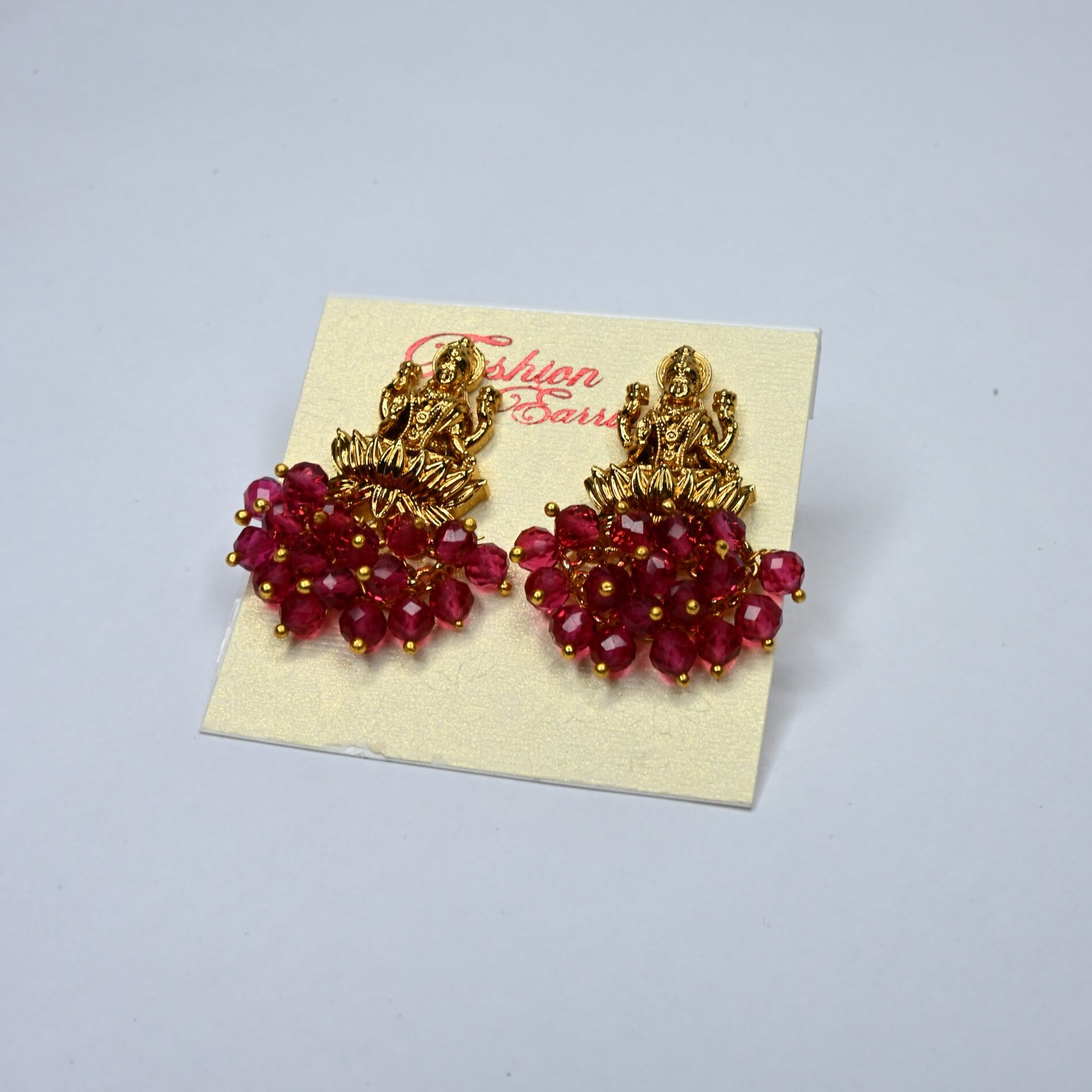 Laxmi Cluster Beads Earrings