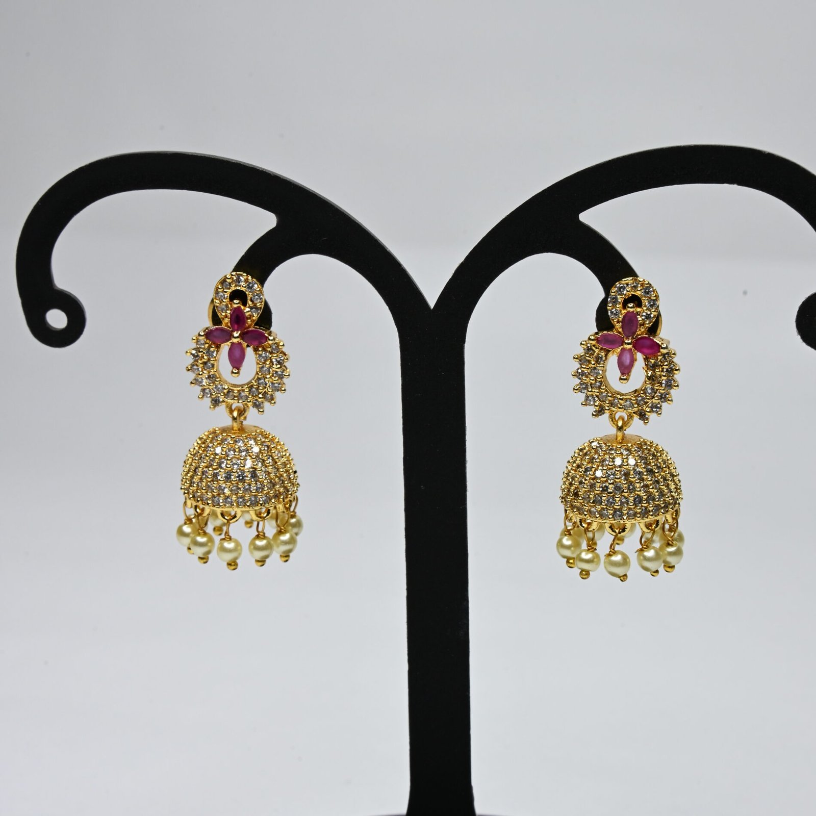 Mutlti Stone Butta Earrings