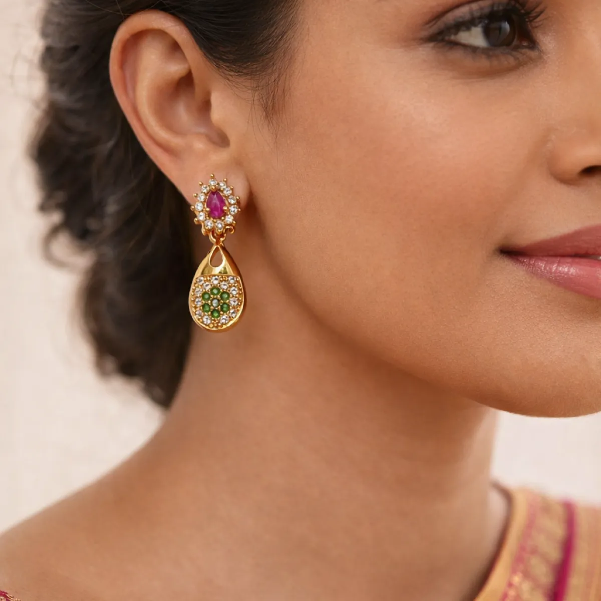Elegant Indian jewelry and traditional attire (Square)_result Elegant Indian jewelry and traditional attire (Square)_result